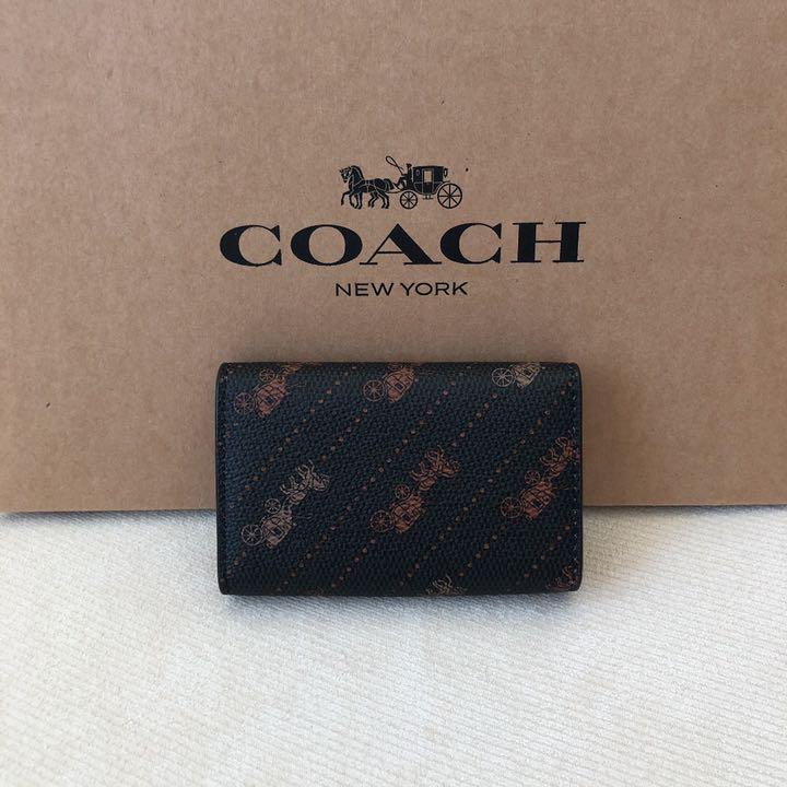 正規品国産 新品 COACH コーチ レザー ブラック 5連キーケース キーリング付き S271Q-m58170329064 超激安国産