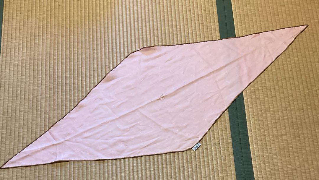 【美品】HERMES エルメス　スカーフ　ロサンジュ　ミニ　蜜蜂柄