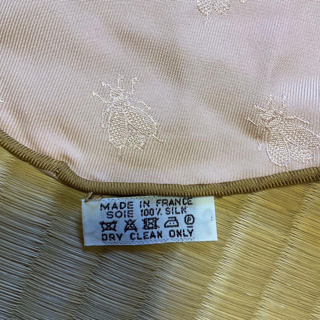 【美品】HERMES エルメス　スカーフ　ロサンジュ　ミニ　蜜蜂柄