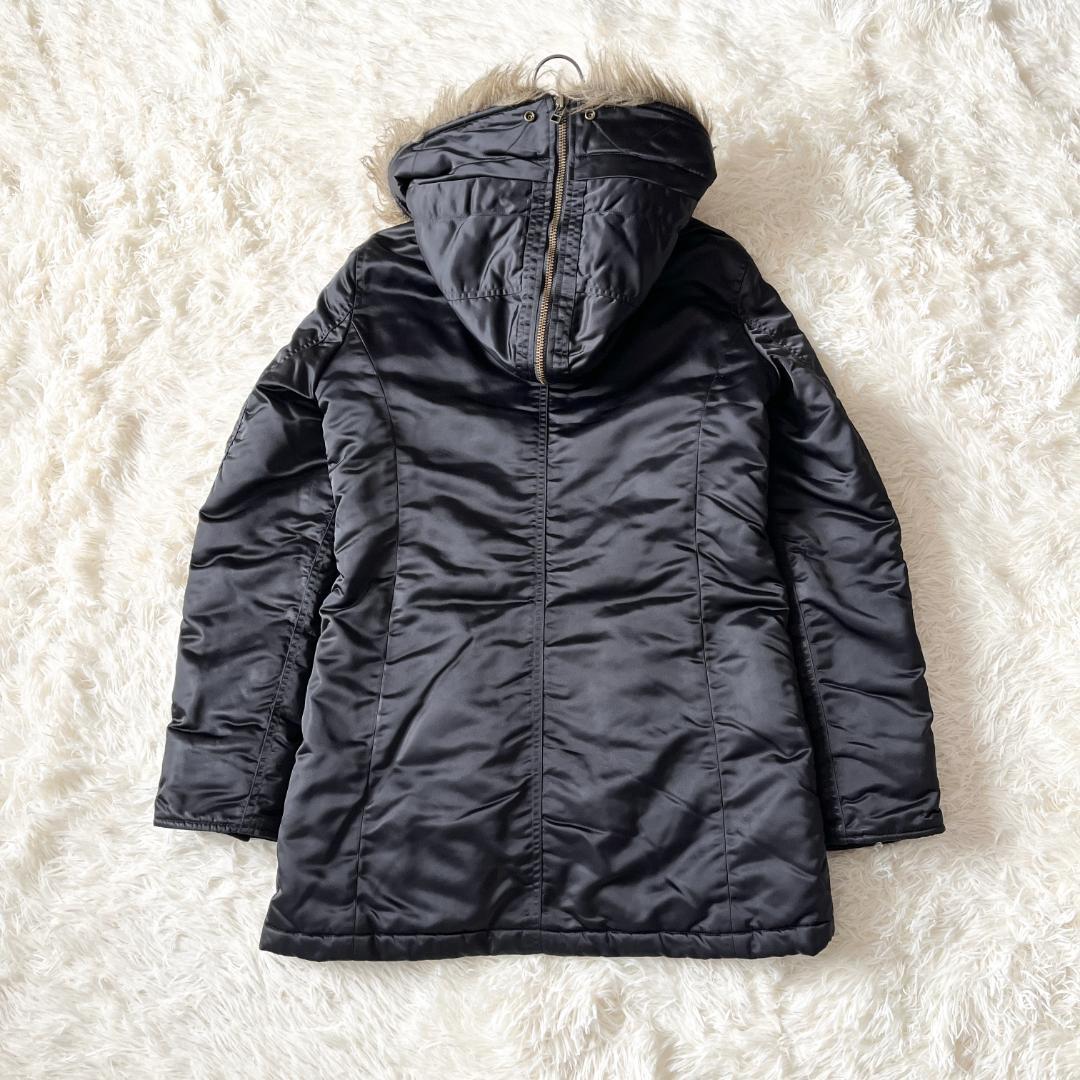 N-3B【美品】ヒステリックグラマー ミリタリーコート プリマロフト 黒 洗える N-3B【美品】ヒステリックグラマー ミリタリーコート プリマロフト 黒 洗える