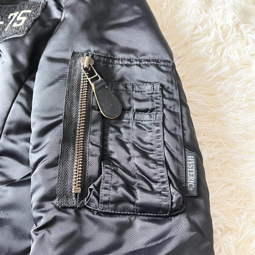 N-3B【美品】ヒステリックグラマー ミリタリーコート プリマロフト 黒 洗える N-3B【美品】ヒステリックグラマー ミリタリーコート プリマロフト 黒 洗える