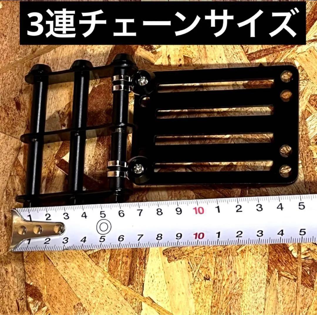 ピンク×ブラック　ベルトループ付き3連チェーン付き 腰道具 腰袋工具差し腰袋