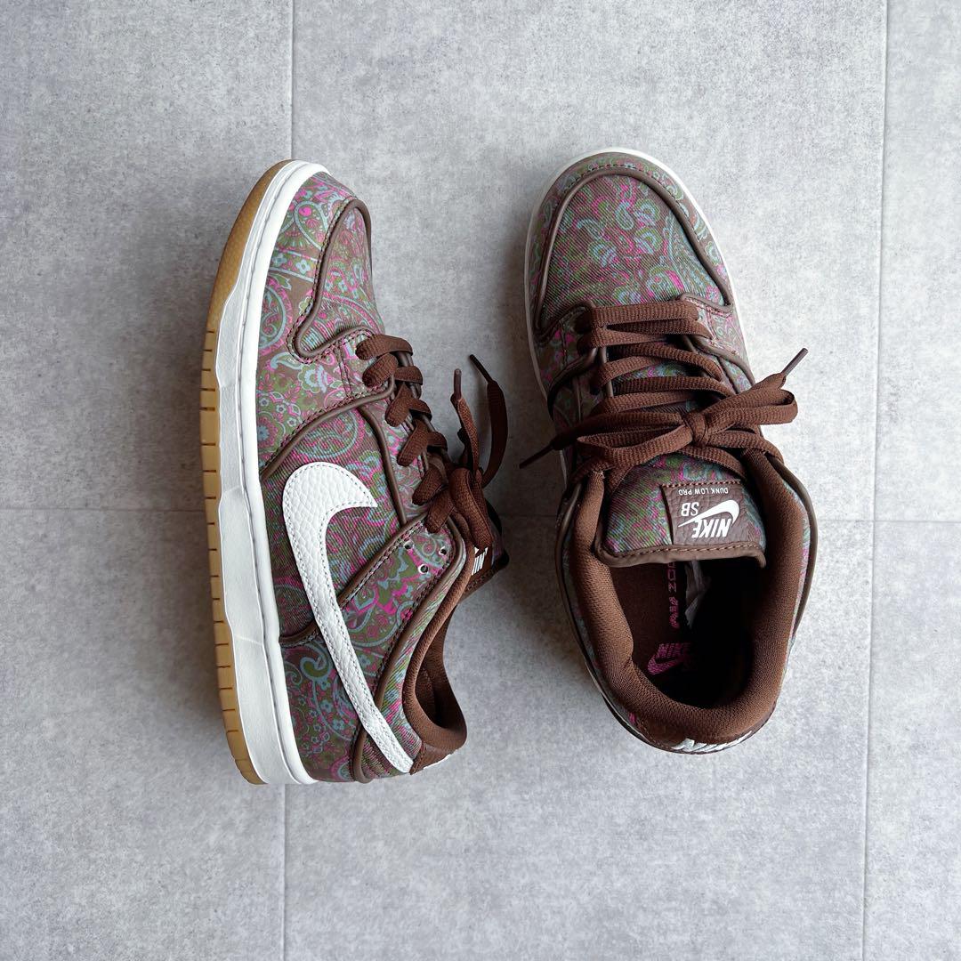 Nike SB Dunk low PRM Brown Paisley ペイズリー