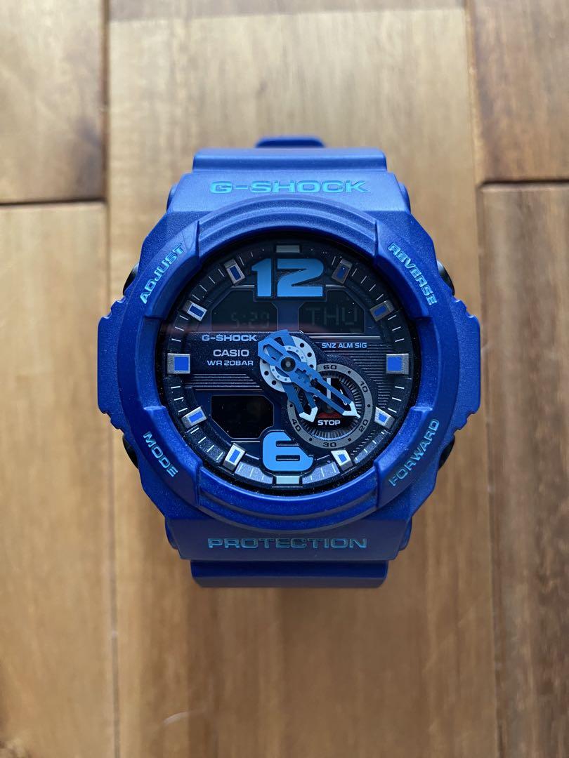 CASIO G-SHOCK GA-310 5357 青 デジタル腕時計！