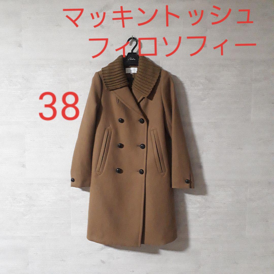 （38MACKINTOSHPHILOSOPHY カシミア コート レディス
