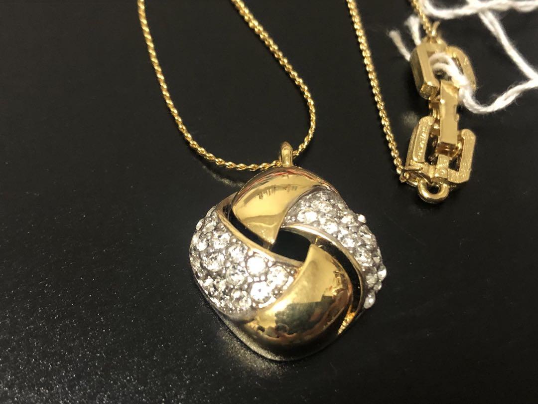 希少！オールドジバンシー  大ぶり　ラインストーン　喜平ゴールドネックレス GIVENCHY - GIVENCHY ジバンシィ ネックレス アクセサリー