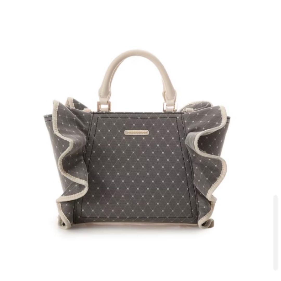 SAMANTHAVEGA チュールクリルハンドバッグ グレー 小サイズSamantha Vega