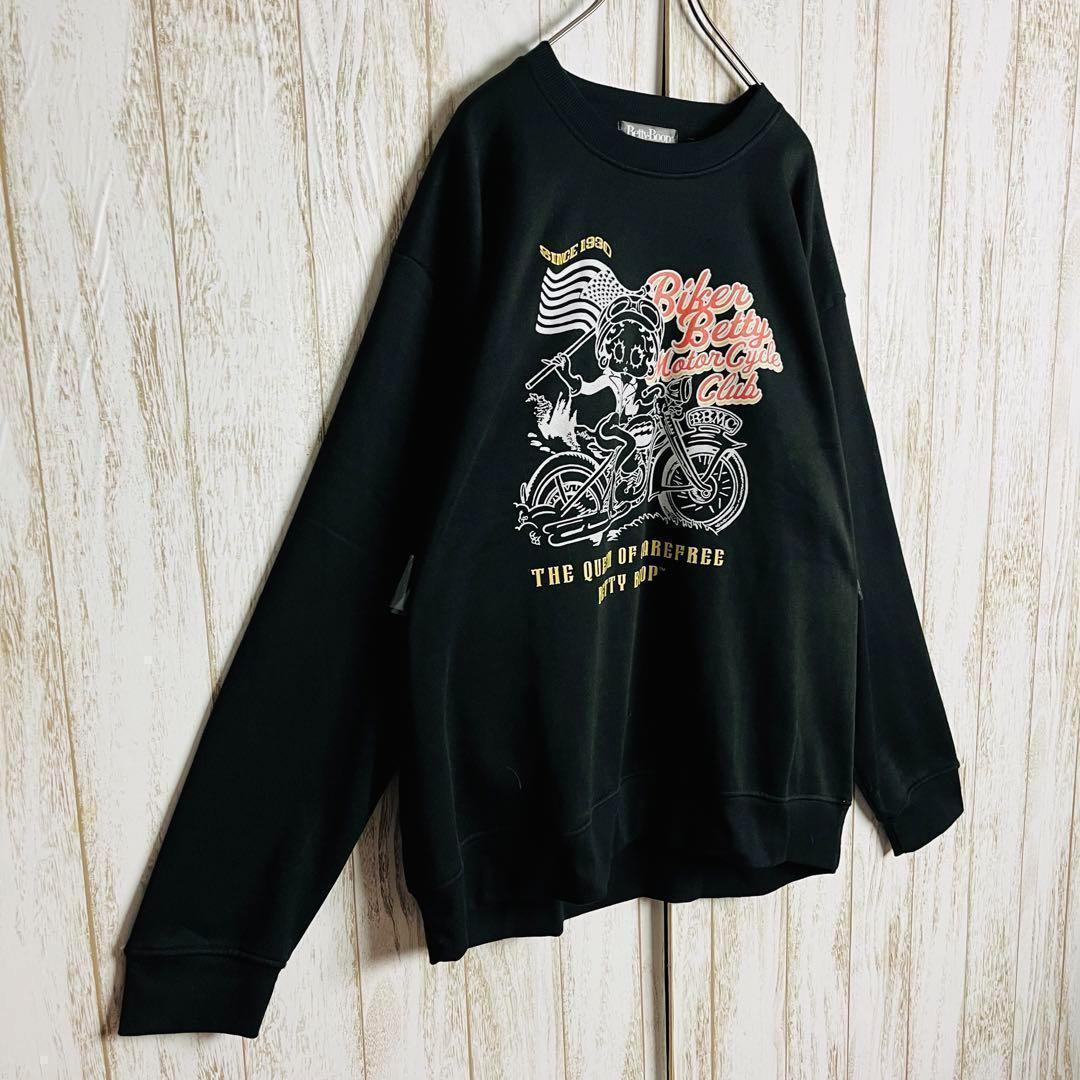 【希少3XL】ベティブープ☆ビッグプリントスウェット 定番カラー ゆるだぼ