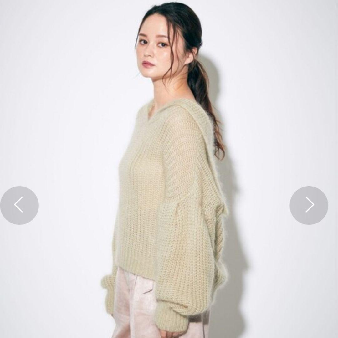 ☆美品☆　ダイアグラム　ザックリ編みニット　セーラー　茶色