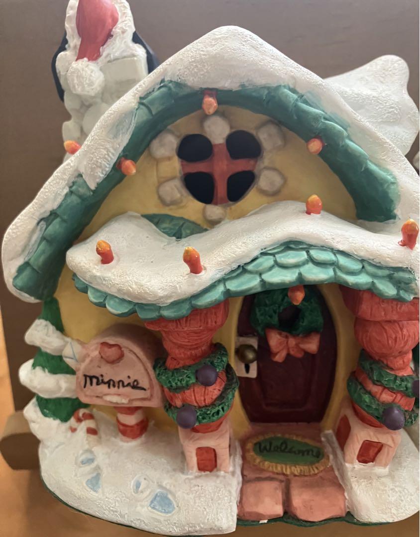 ディズニー ミニーマウスの家 1995 クリスマス フィギュア