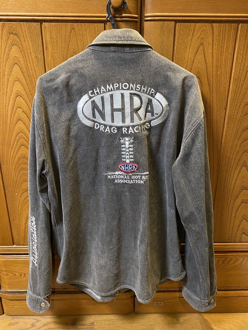 NHRA 長袖デニムシャツ厚手 DRAG RACING サイズ XXL 古着