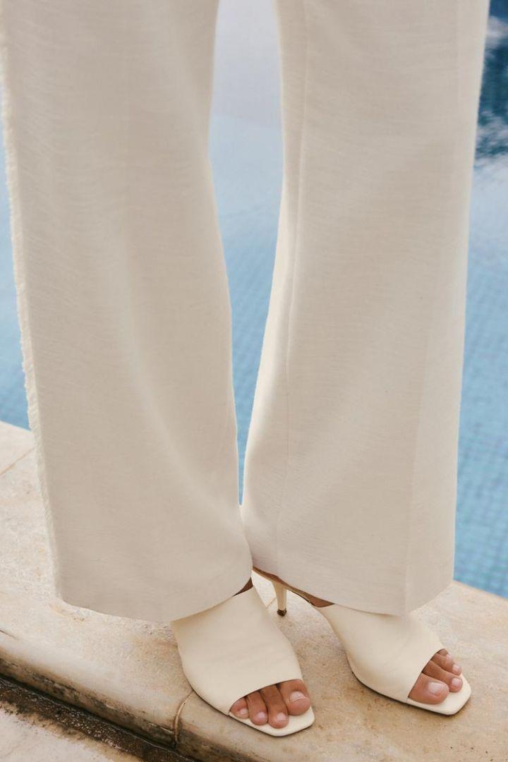 ZARA レザーサンダル ミュール 38