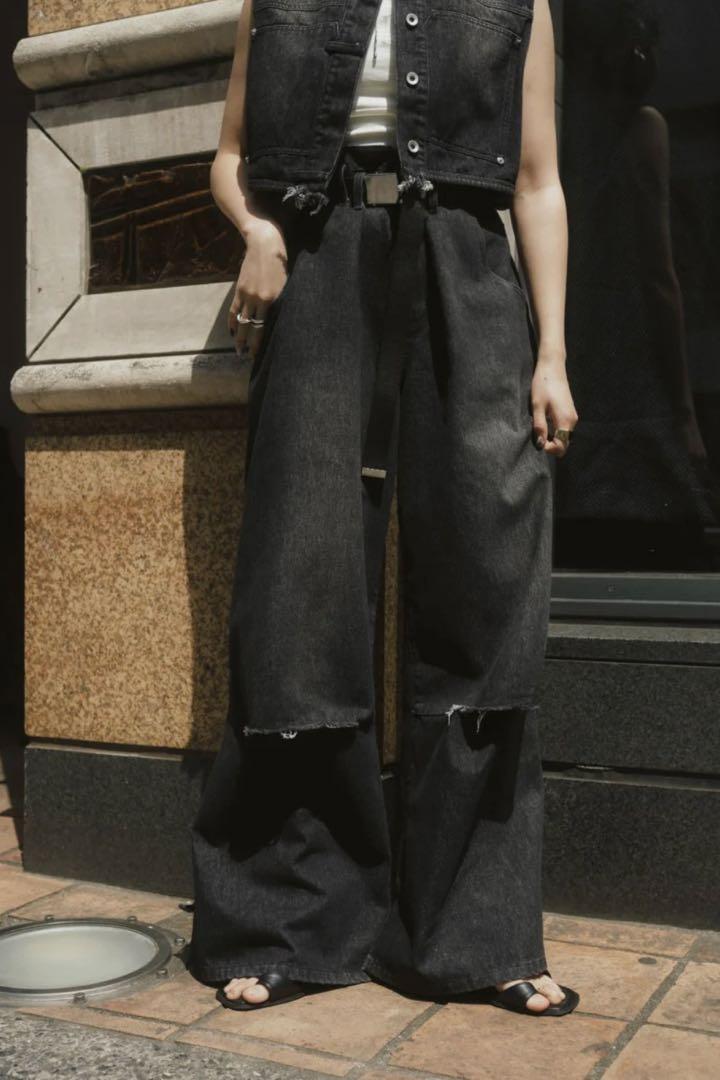 Knuth Marf ripped buggy denim pants xs - メルカリ