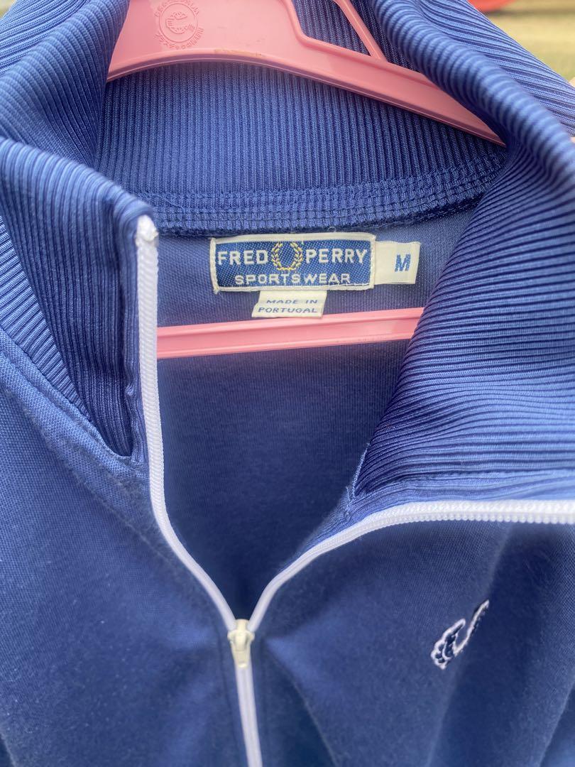 FRED PERRY ジャージジャケット M 青