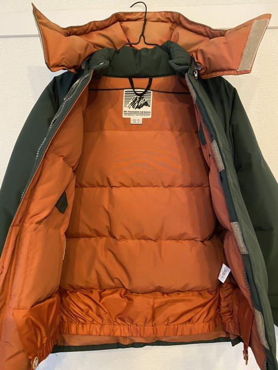 したマウン Mt 深緑 カーキ S aV8N9-m58203498724 RAINIER DESIGN ダウンジャケット カテゴリー