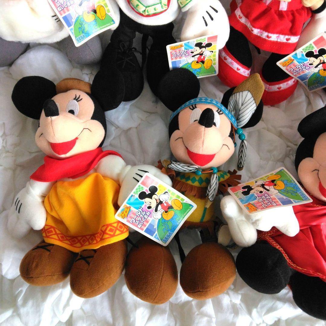レトロ　まとめ売り　ディズニー　ワールドスタイルぬいぐるみ　ミッキー　ミニー