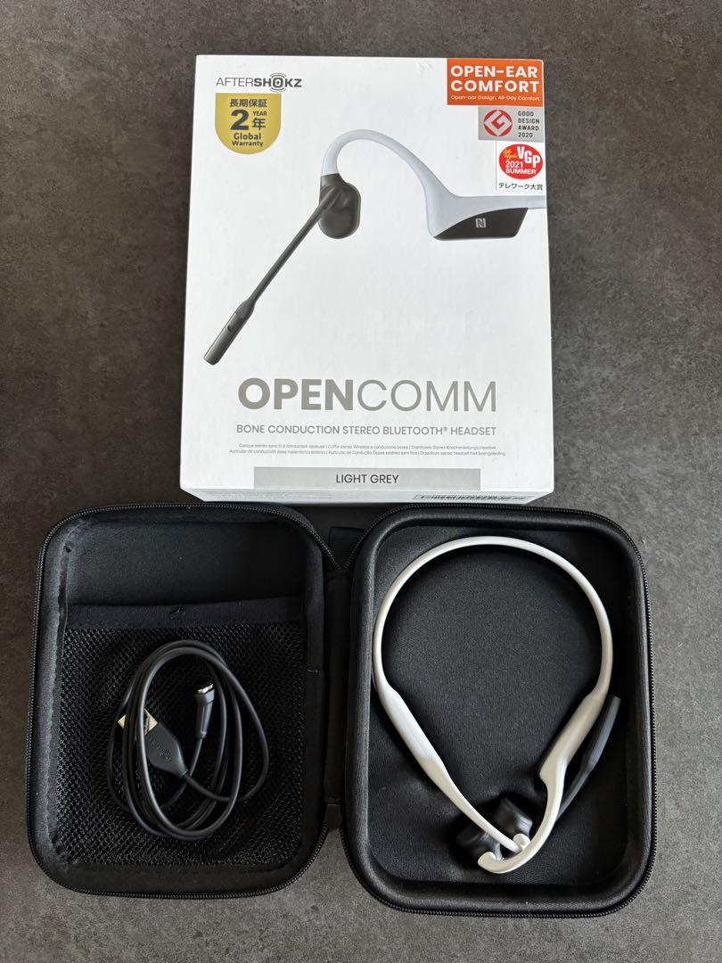 AfterShokz opencomm アフターショックス ライトグレー