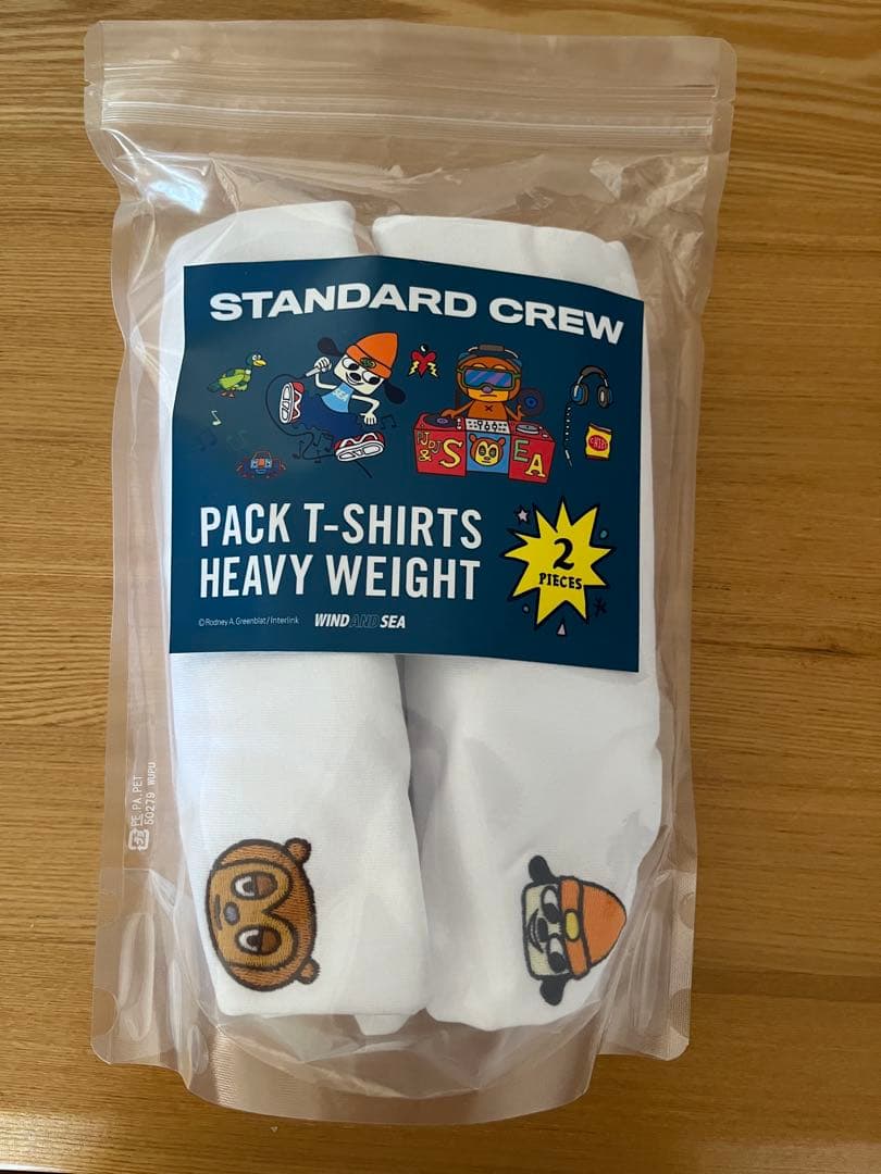 WIND AND SEA パラッパラッパー Tシャツ 2枚セット S ホワイト