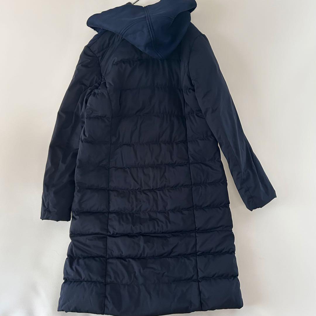 【公式サイト】正規ブランド品通販 ドッキング 異素材 ヨソオウ ダウンコート フェイク ネイビー ジャケット・アウター