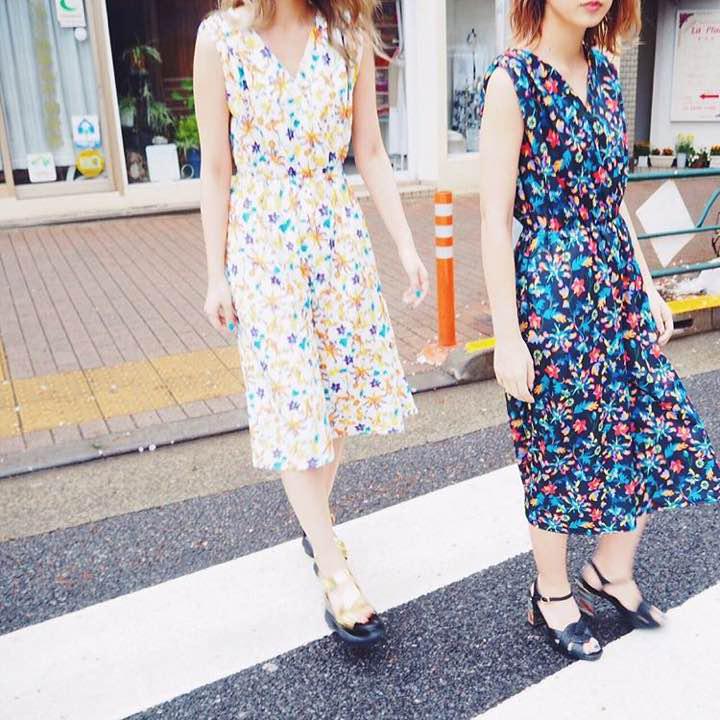 evris ワンピース 花柄 オールインワン