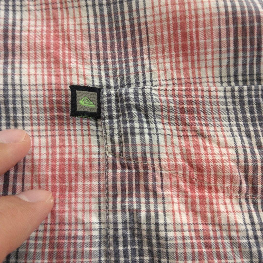 クイックシルバー QUIKSILVER チェック柄 半袖シャツ M - メルカリ