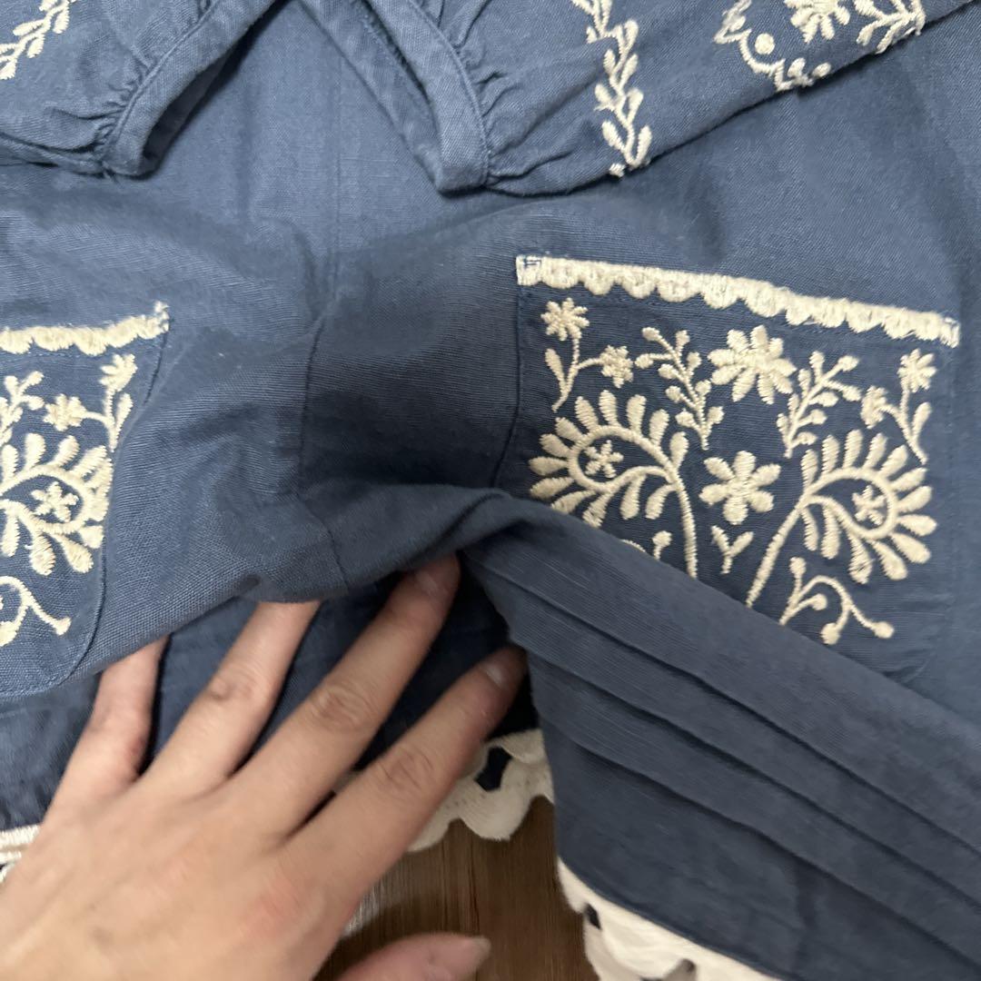 Apolina 刺繍ワンピース 5-7y