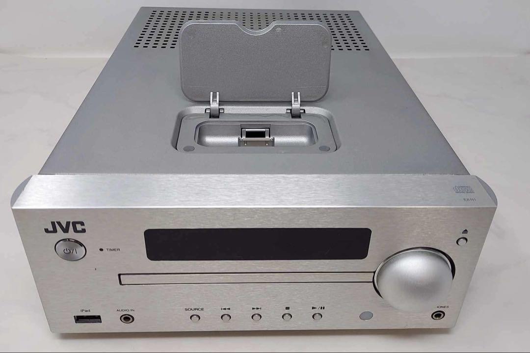 ジャンク】JVC CD RECEIVER ウッドスピーカーセット 2013年製