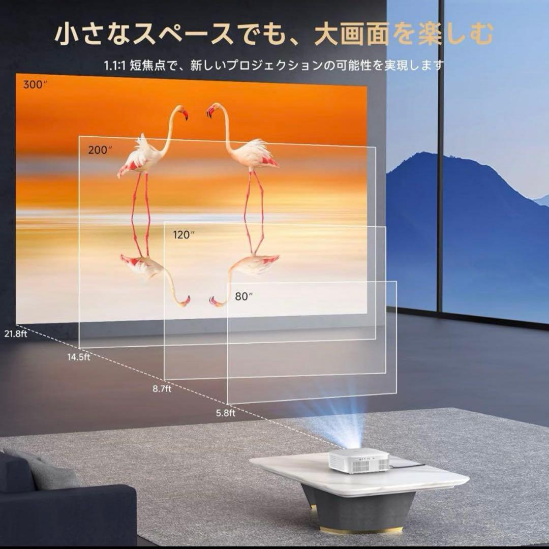 お買得❤️プロジェクター⭐️小型⭐️Wi-Fi⭐️Bluetooth⭐️アプリ内蔵⭐️家庭用 お買得❤️プロジェクター⭐️小型⭐️Wi-Fi⭐️Bluetooth⭐️アプリ内蔵⭐️家庭用