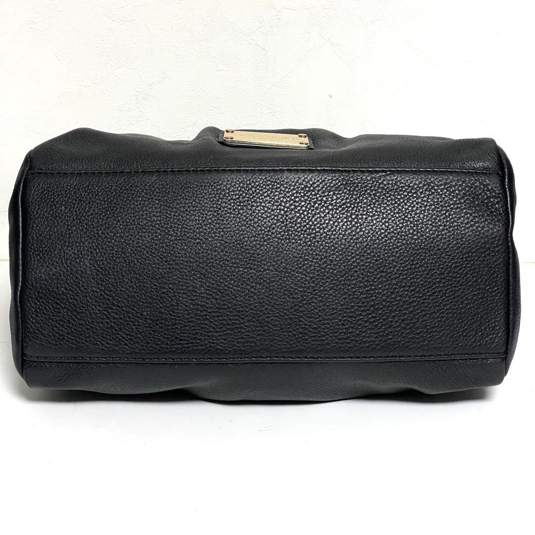 ✨良品✨MARC JACOBS レザー 2wayバッグ ボストン型 斜め掛け 黒