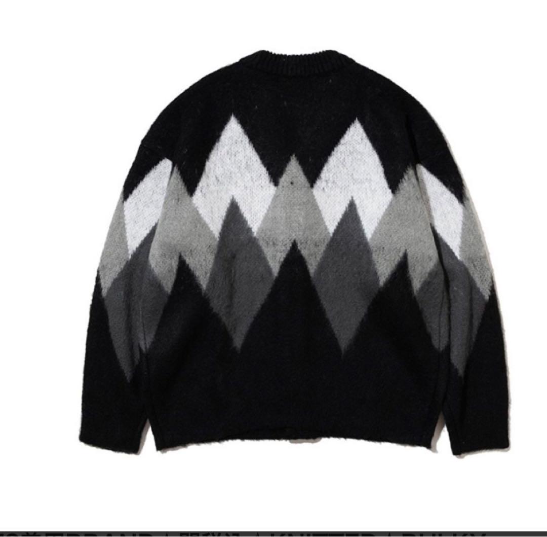 KNITTED アーガイル ニットカーディガン
