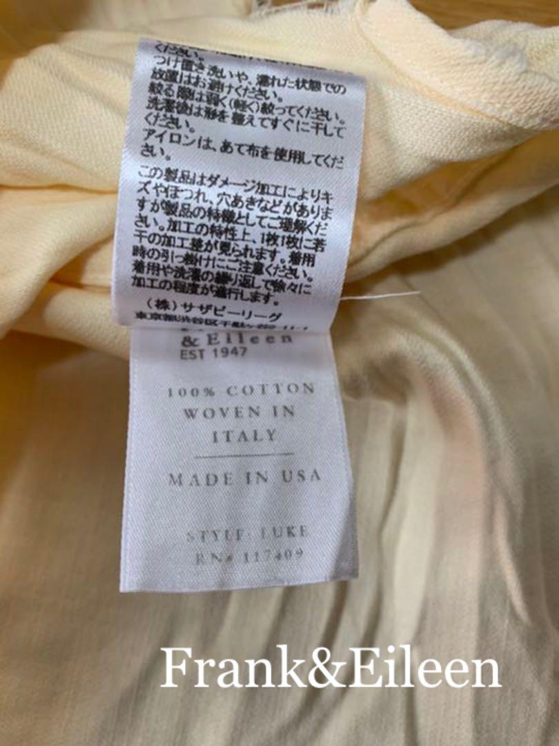 新作セール 美品Frank&Eileen フランクアンドアイリーン LUKE 淡いイエロー M0b9O-m58222529920 人気100%新品