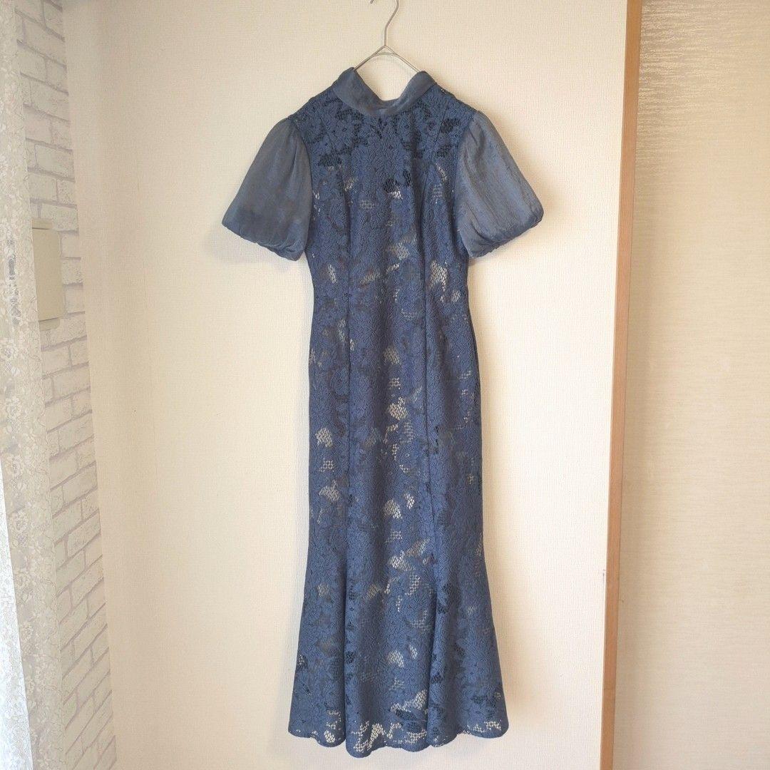 美品●ラグナムーン レース フラワー ジャガード マーメイド S 定2.75 美品☆ラグナムーン レース フラワー ジャガード マーメイド S