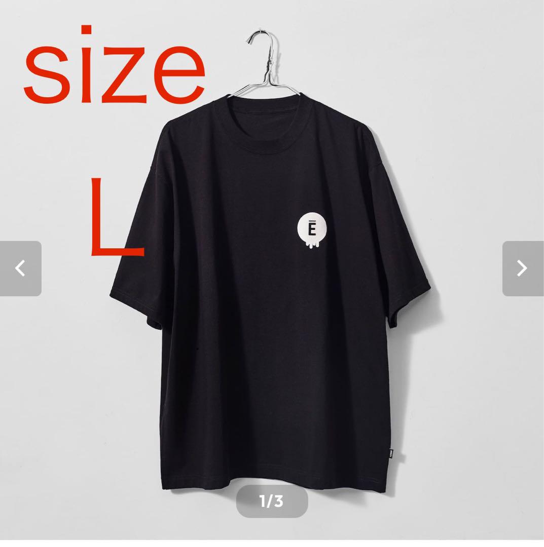 ENNOY CIRCLE Ē DRIP T-SHIRT (BLACK)