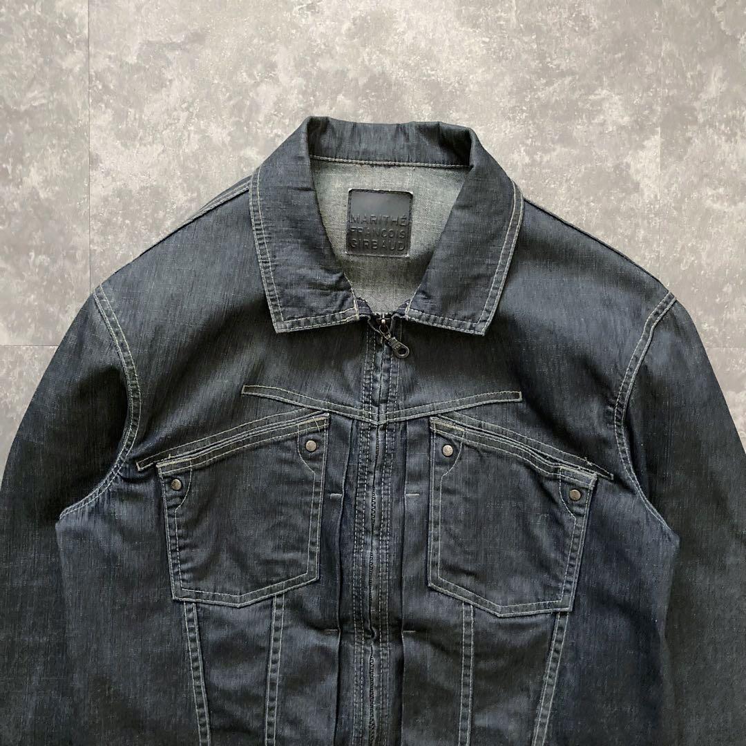 ジャケット・アウター Marithe+Francois Girbaud zip denim JKT