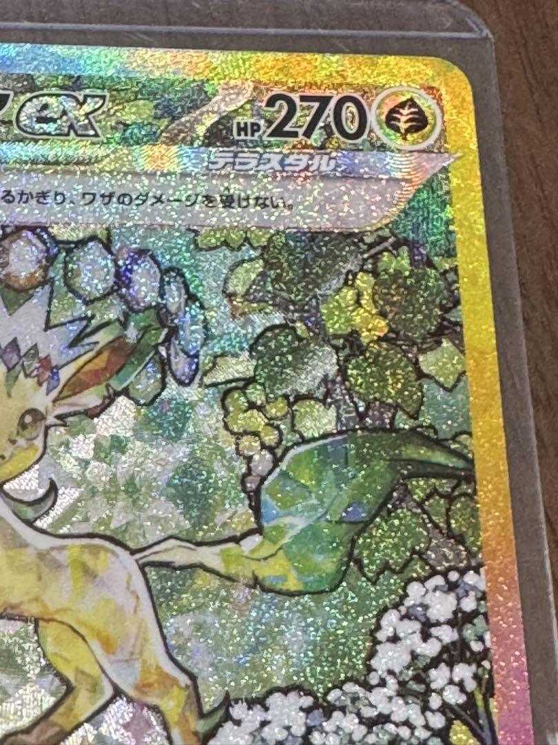 リーフィアex SAR スリーブ&ローダー付き