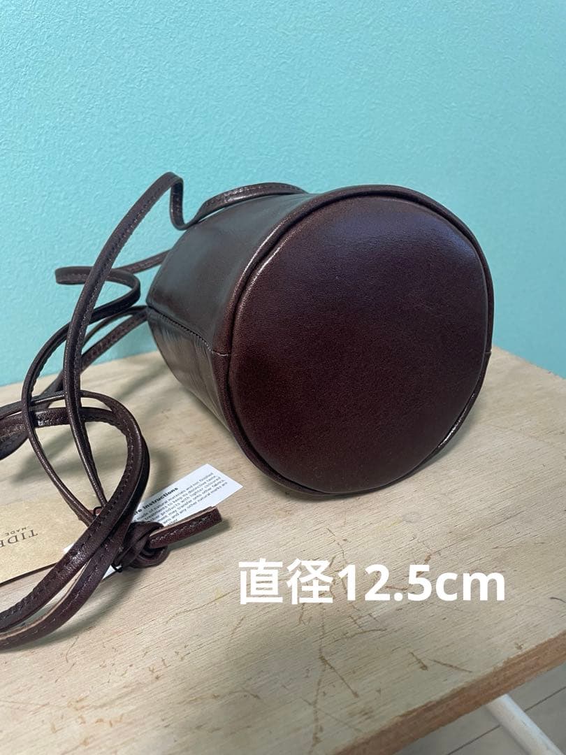 TIDEWAY ダークブラウン 巾着型バッグ　新品　未使用