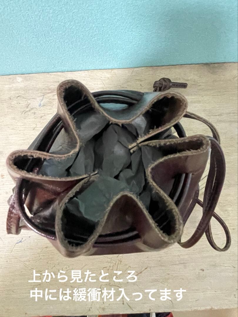 TIDEWAY ダークブラウン 巾着型バッグ　新品　未使用