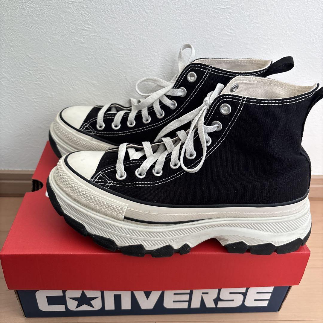 CONVERSE ALL STAR ブラック 厚底ハイカットスニーカー
