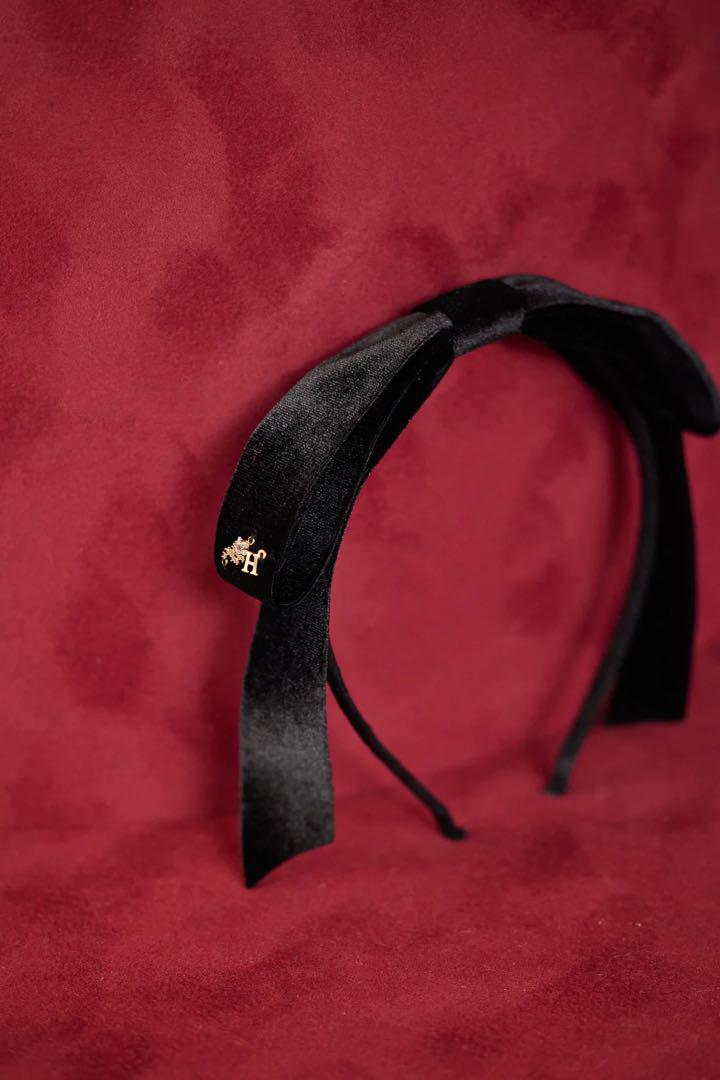 ヘアアクセサリー Her lip to Velour Ribbon Headband