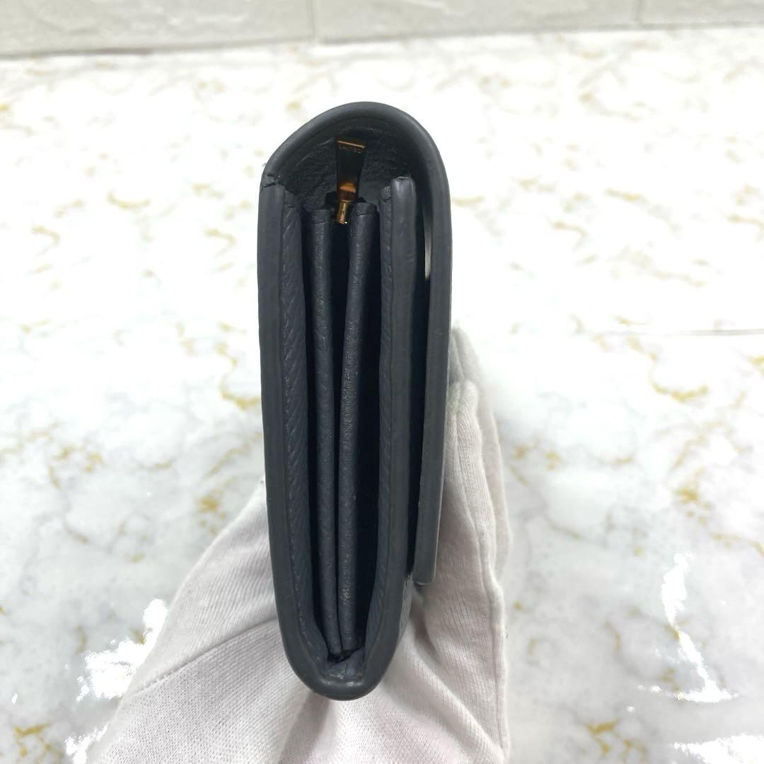 長財布 ウォレットグレー