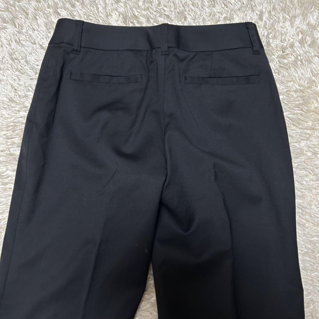 極美品 アンタイトル パンツスーツ セットアップ ビジネス ブラック シルク混S