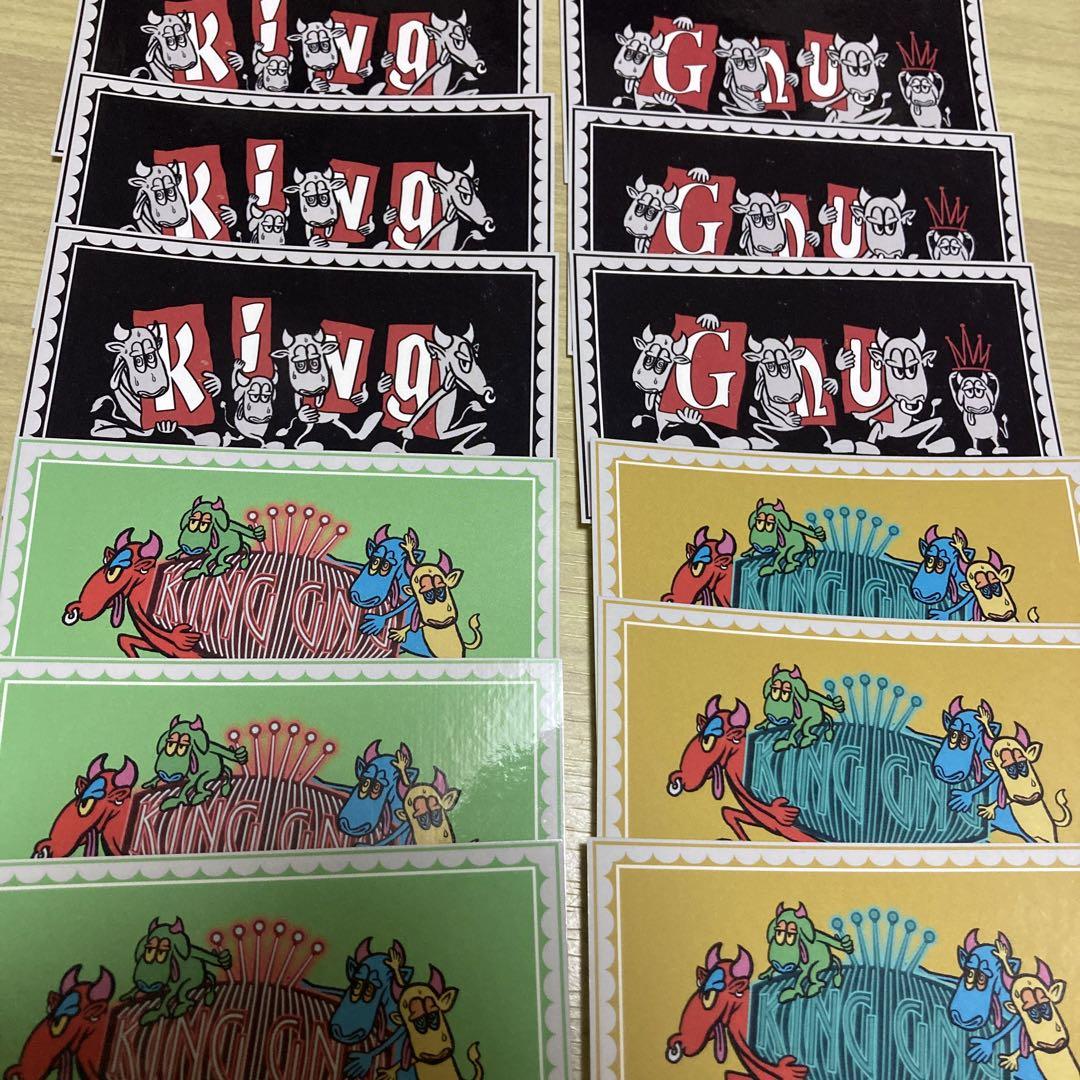 【レア】King Gnu ステッカー3種　未使用 King Gnu キングヌー LOGO STICKER PACK ステッカー シール