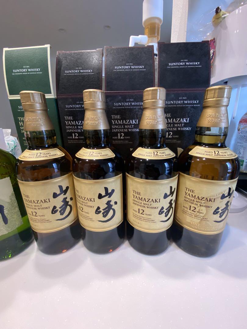 山﨑12年　4本　白州12年　2本
