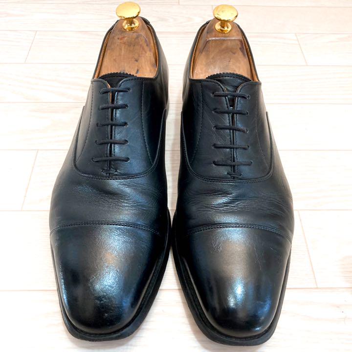SCOTCH GRAIN スコッチグレイン ストレートチップ 黒 26.0cm