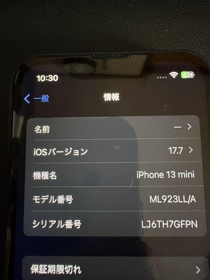iPhone 13 mini ジャンク品 説明確認願います