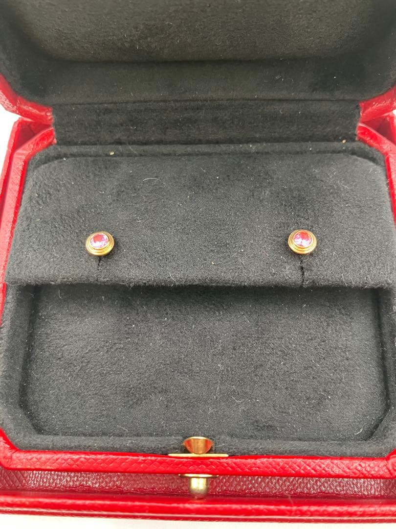 カルティエ ディアマンレジェ 750 ピアス ピンクサファイア