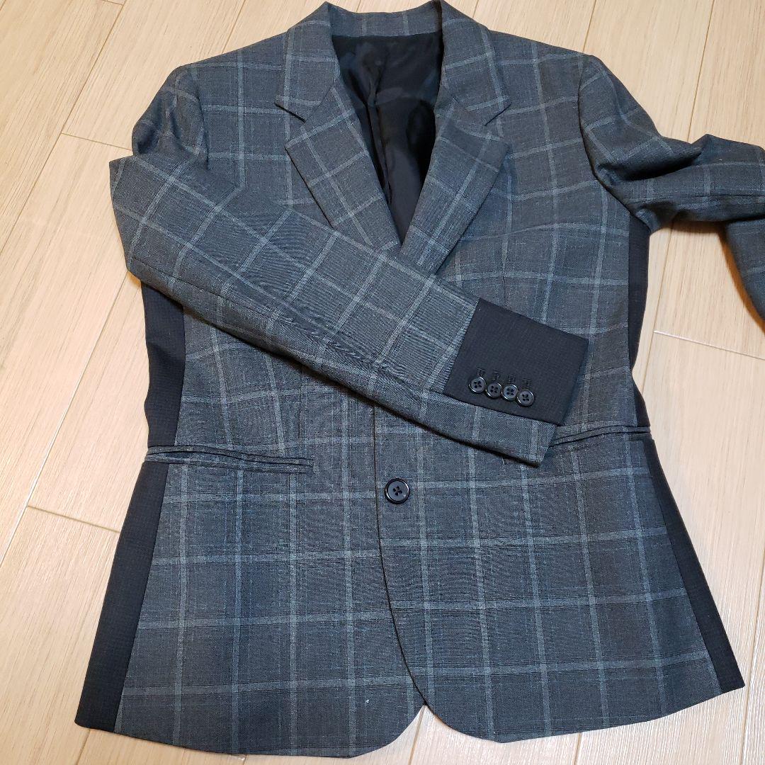 【美品】PaulSmith パンツスーツ タータンチェック グレー 42 40