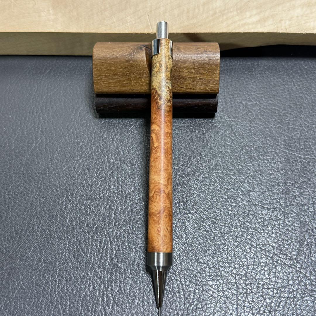 カタログギフトも！ 120花梨瘤 メルカリ - ステンレス 強低重心R 木製シャーペン 文房具・ステーショナリー