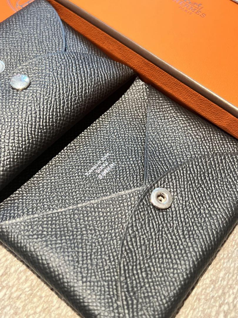 HERMES エルメス 新品カルヴィデュオ ブラック ノアール カード
