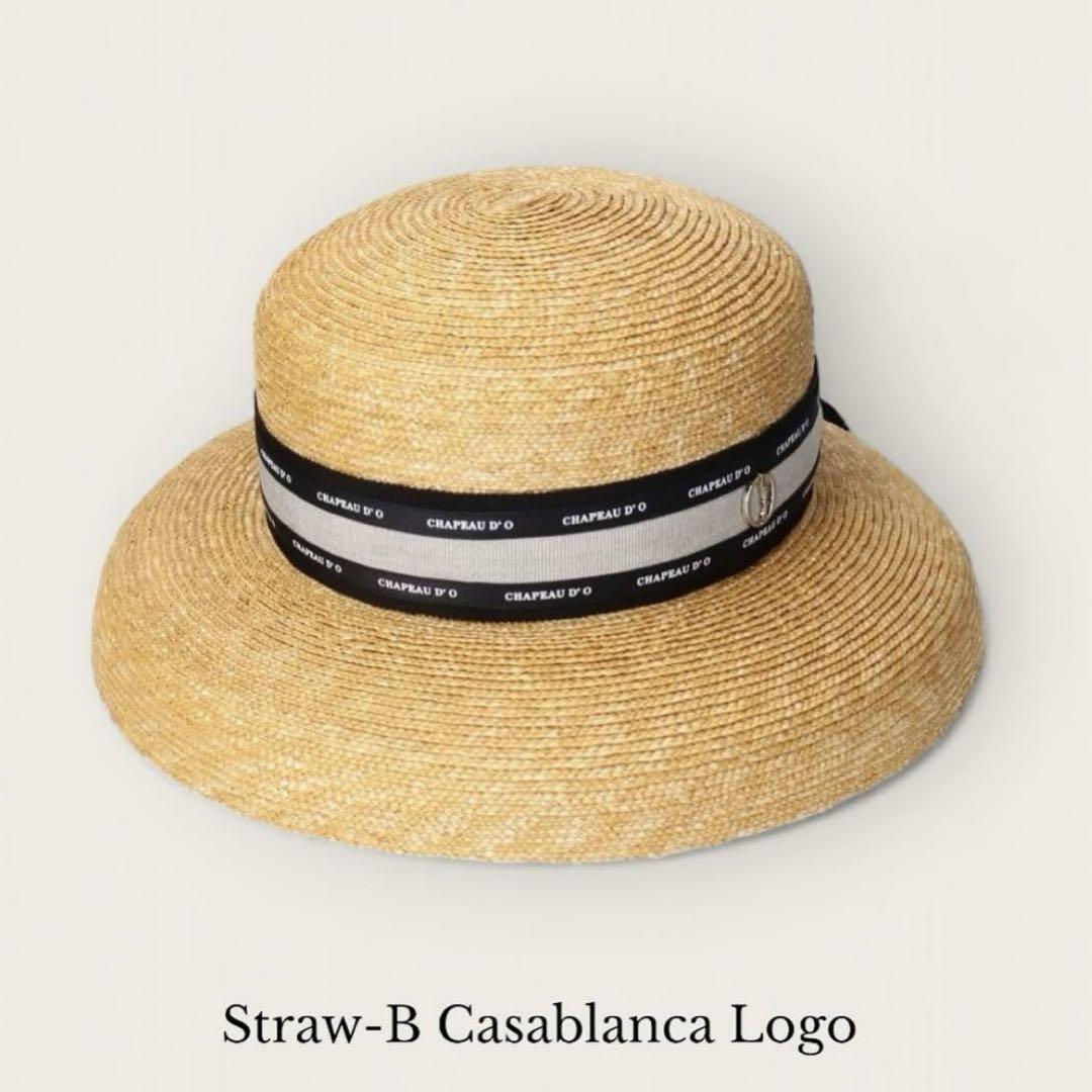 Chapeaud'O カサブランカ　シャポードオー　麦わら帽子　ストローハット